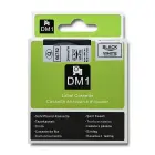 Qoltec Tape for DYMO D1 53713, 53718 | 24mm x 7m | White/Black print Фото 8