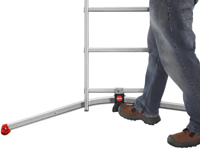 Combination stairs S100 Hailo ProfiLOT / aluminium / 2x6+1x5 steps Photo 7