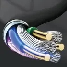 Dudao L12S AUX cable mini jack 3.5mm 1m 3-pole stereo - black Photo 2