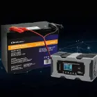 Qoltec Intelligent microprocessor charger 12V 10A | Rectifier with repair function for AGM GEL LiFePO4 battery | LCD Photo 5