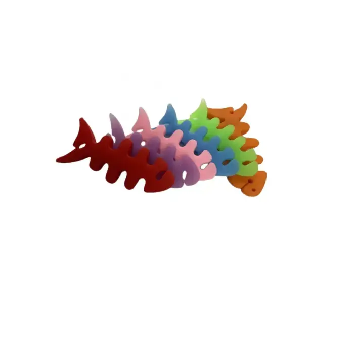Fish-shaped headphone cable wrap - green Foto 15