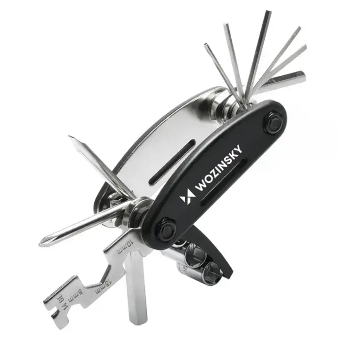 Wozinsky WWZ-01N 16-in-1 Multifunctional Bicycle Repair Tool Set - Black Foto 4