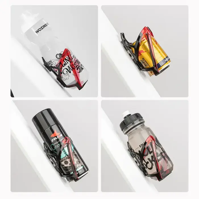 Wozinsky WUR-01BR Bike Bottle Holder Basket - Black and Red Photo 20
