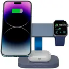 CANYON Wireless Charging Station Hexagon 310 3in1 DarkGrey/Blue Foto 5