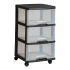 3 Drawer System 20L Drawer System 37x39x61cm black/translucent Photo 1