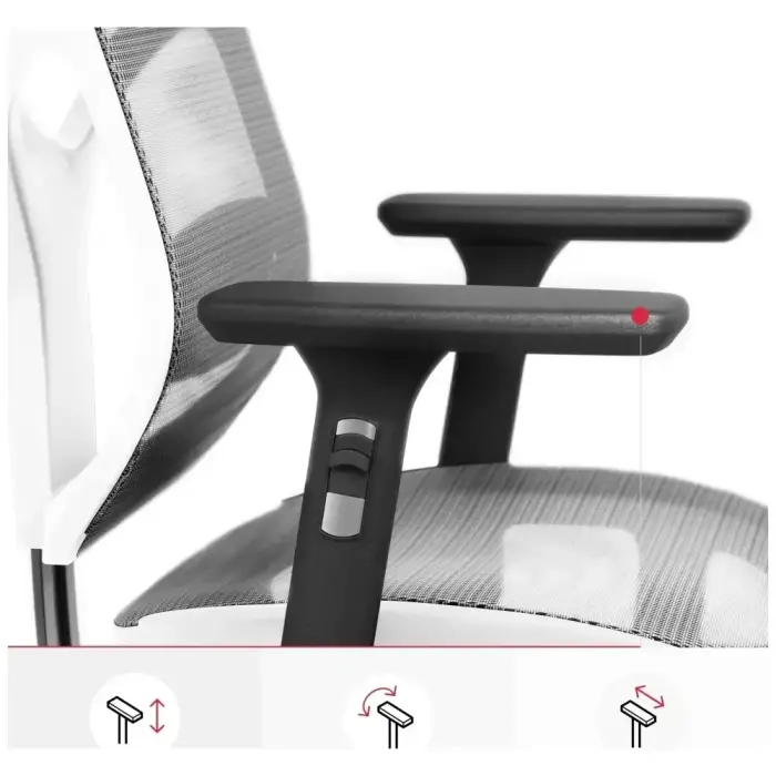 Ergonomic chair Diablo Chairs V-Basic white-gray Фото 7
