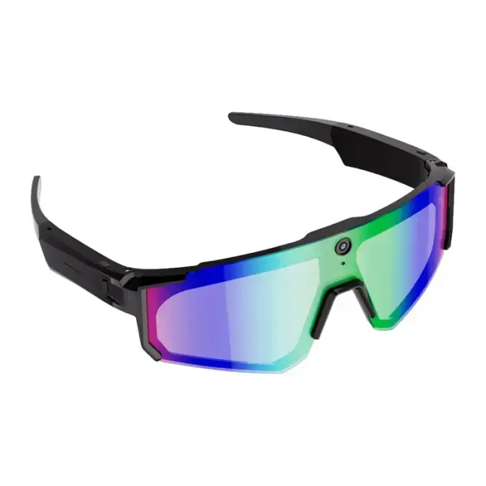Colmi V06 AI Sports Sunglasses (Black with Blue Lenses) Foto 5