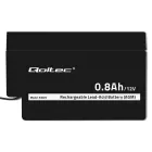 Qoltec AGM battery | 12V | 0.8Ah | Maintenance-free | Efficient| LongLife | for toys, vehicles Фото 4