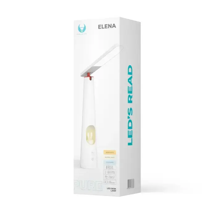 Desk LED Lamp 7.5W with bunny light PURE FLB-150 ELENA white Forever Light Photo 7