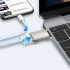 Joyroom S-H151 USB-C (male) | USB-A (female) Adapter with Lanyard Eyelet - Silver Фото 4