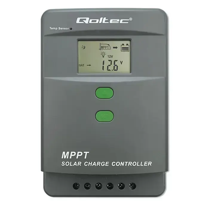 Qoltec Solar Charge Controller MPPT with Temperature Sensor 50A | 12V / 24V | LCD | Bluetooth | APP | GEL | LiFePO4 Foto 11