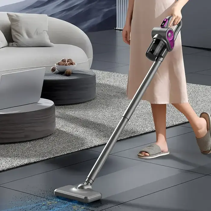 4-in-1 Vertical Handheld Vacuum Cleaner with Dust Mite Removal Brush - Gray Foto 13