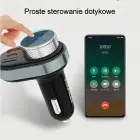 AWEI zestaw głośnomówiący C-843 z transmiterem FM, Bluetooth 5.0, MP3, 1xUSB+1xUSB-C czarny|black Фото 6