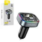 Blavec FM Transmitter Flash TR-04 MP3, Bluetooth - 2xUSB + Type C - QC3.0 18W PD 30W (TFMFTR04-B) black Фото 1