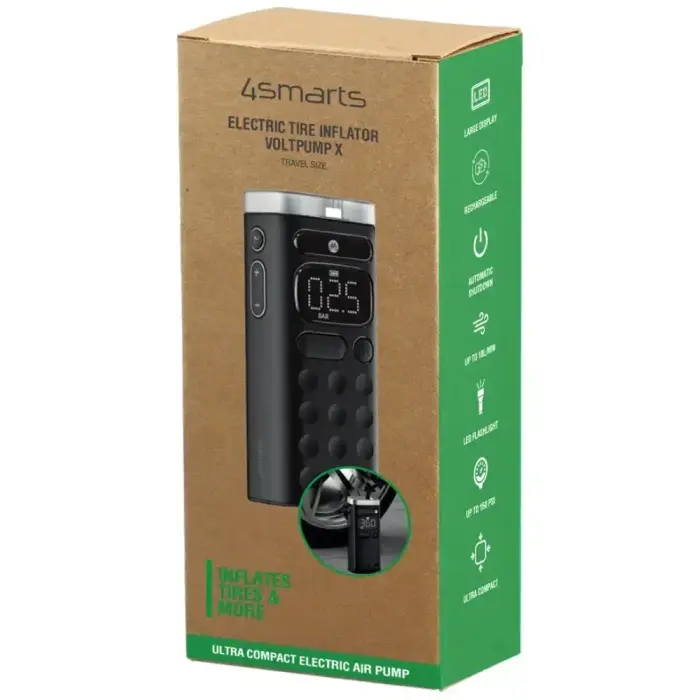 Electric Tire and Wheel Pump 4smarts Voltpump X Travel Size black Photo 6