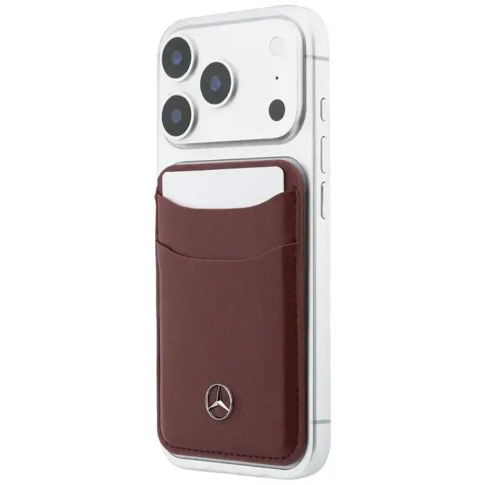 Magnetic Card Wallet Mercedes Leather red Foto 5