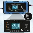 Qoltec Intelligent microprocessor charger 12V 12A | Rectifier with repair function | AGM GEL LiFePO4 | 9-stage charging  Foto 4