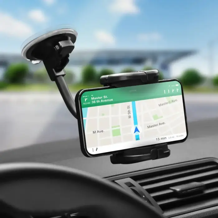 Car phone holder Forcell F-Grip Regular 17 cm windshield / dashboard / air vent black Photo 15