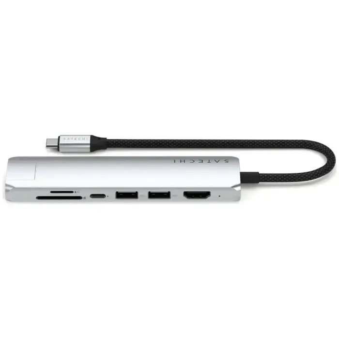 Adapter HUB 7in1 USB C Satechi Slim ST-P7SS silver Фото 2