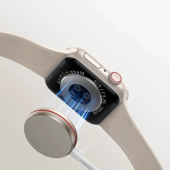 Joyroom 2 in 1 Lightning cable and inductive charger for Apple Watch 1.5m white (S-IW011) Foto 11