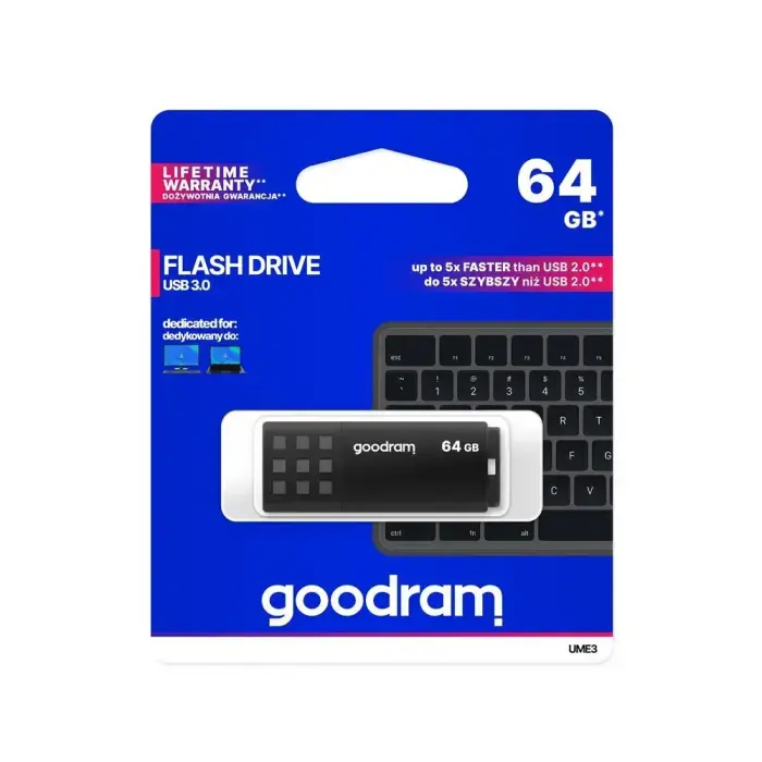 Goodram pendrive 64GB USB 3.0 UME3 black Photo 2