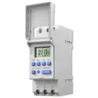 Qoltec Electronic Timer Switch for DIN Rail with Built-in Battery | 7-Day Schedule | 16 Programs Foto 1
