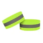 Reflective armband bicycle running Velcro 4cm yellow Foto 1