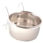Bļoda putniem : Trixie, nerūsējošā tērauda bļoda ar turētāju, 150ml, 7cm Photo 2