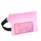 Waterproof bag for mobile phone with belt clip rose Foto 1