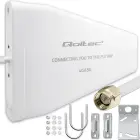 Qoltec 4G 5G LTE antenna | 9dBi | directional | external | N female | waterproof | 3m Photo 1