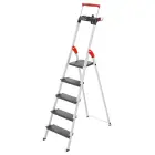Household ladder L100 TopLine / aluminium / 5 steps Photo 1