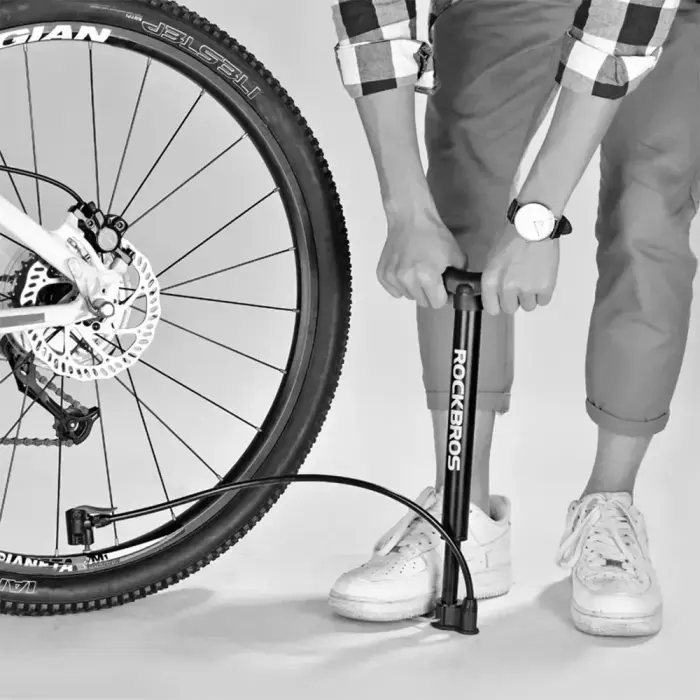 Rockbros A320 floor bicycle pump - black Foto 4