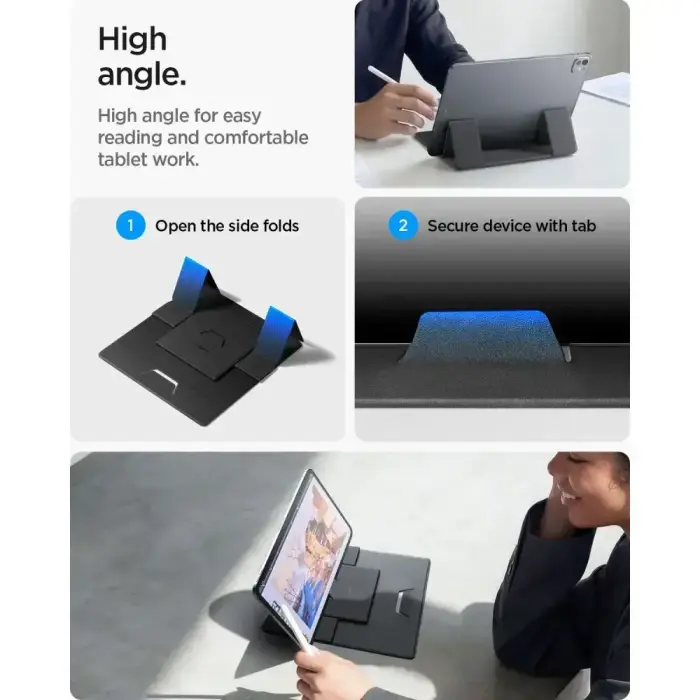 SPIGEN LD201-S8 SLIMFOLD LAPTOP & TABLET STAND SPACE GREY Фото 13