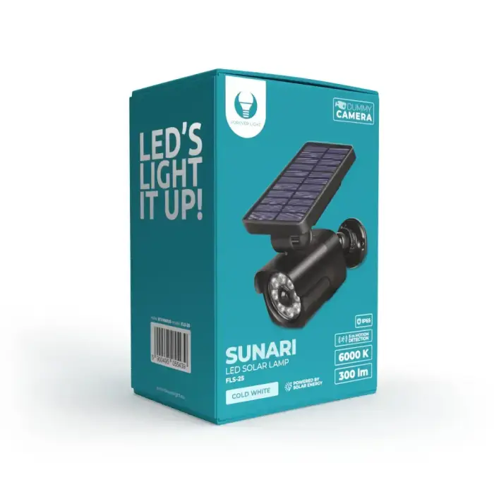 Forever Light Solar LED Lamp SUNARI FLS-25 SMD PIR dummy camera 4W 300lm 6000K 1500mAh Li-Ion Photo 6