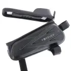 Waterproof bike frame bag with shell sides and phone holder Forever Outdoor black Photo 3