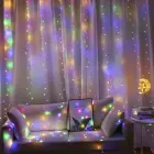 LED CURTAIN (200 LED LAMPS) 3Mx2M MULTICOLOR Foto 1