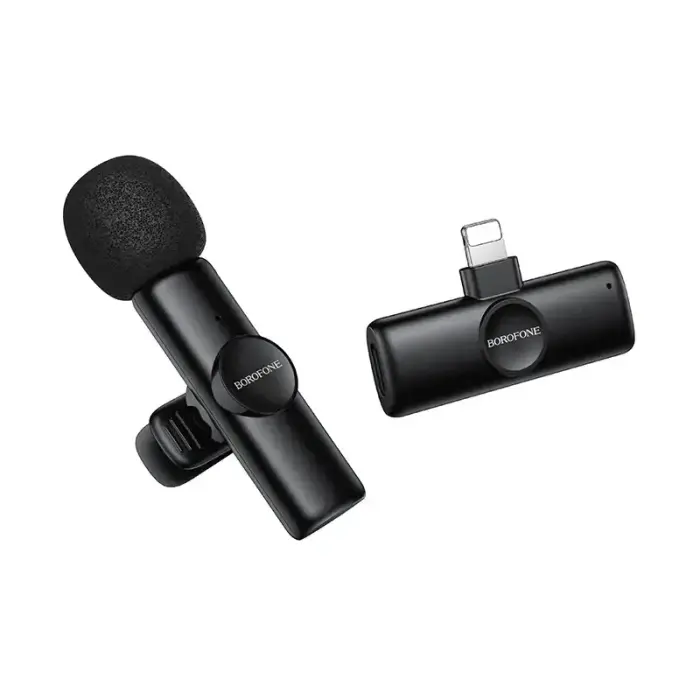 Borofone Lavalier wireless microphone BFK16 Winner Lightning black Фото 5