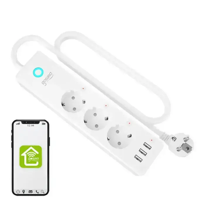 Gosund P1 PLUS smart WiFi power strip (3x AC schuko, 3x USB-A) Tuya Photo 6
