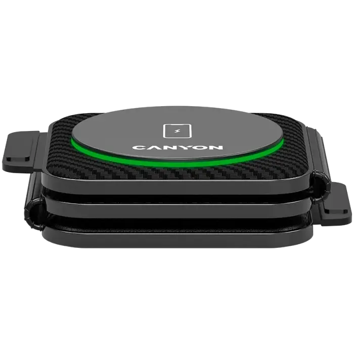 CANYON wireless charger WS-305 15W 3in1 Foldable Black Foto 3