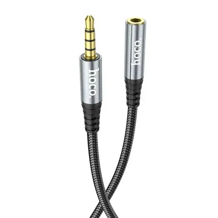 Cable AUX Jack 3,5 mm to Jack 3,5 mm Hoco 2 m UPA20 black Photo 3
