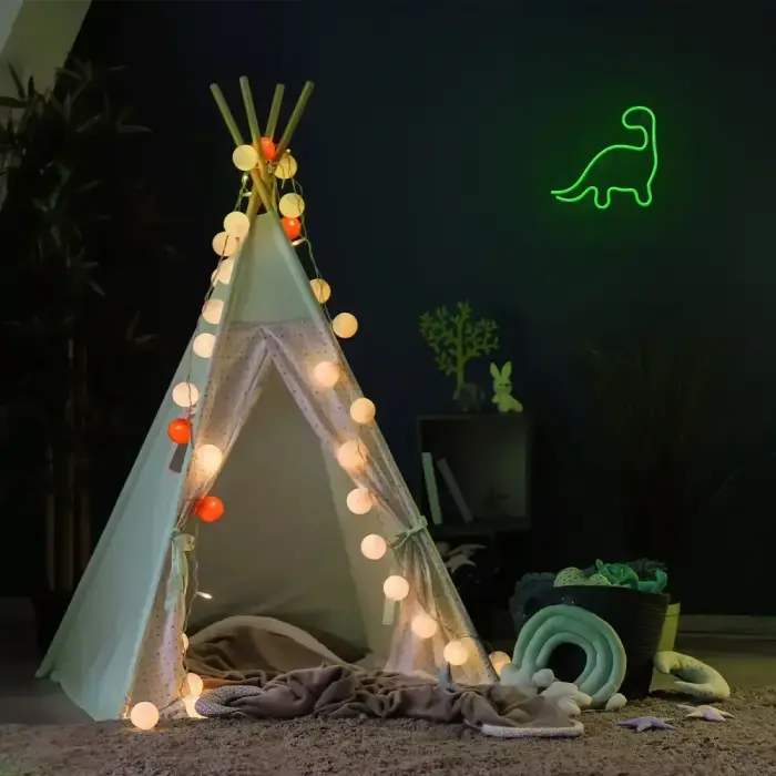 Neon LED Light DINOSAUR green NNE01 Neolia Фото 7