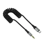 Cable AUX Jack 3,5 mm to USB C Hoco 1,5 m UPA33B black Photo 6