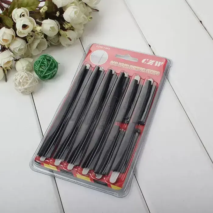 Car door edge protector 8 pcs black Foto 2