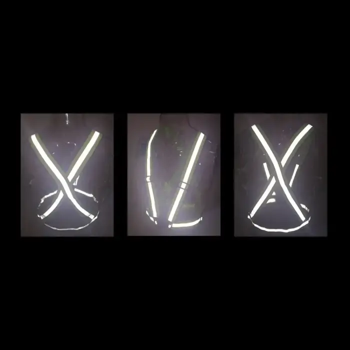 Adjustable reflective harness for a running bike - orange Foto 2