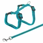 Krūšu siksna ar pavadu kaķiem - Trixie Harness with Lead, Reflecting 22/42cm/10mm, Lead 1.20m Photo 4