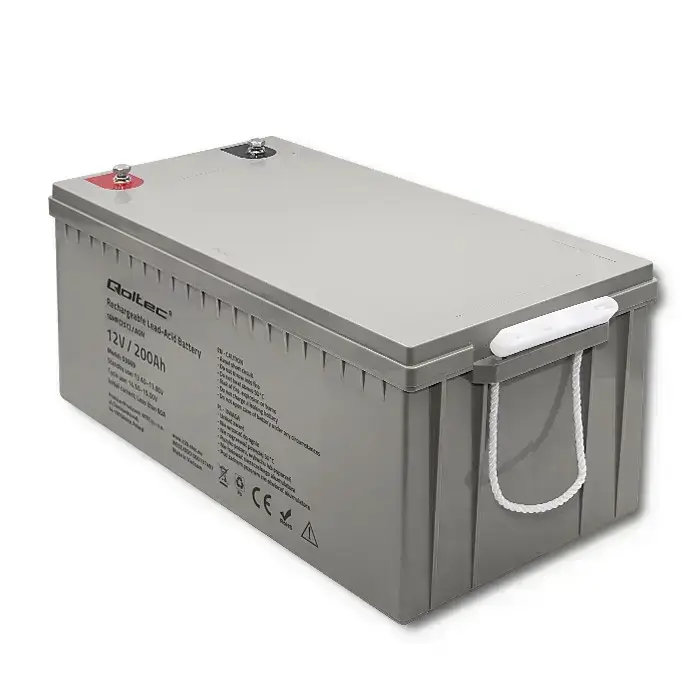 Qoltec AGM battery | 12V | 200Ah | 54.1kg | Maintenance-free | Strong | LongLife | for UPS, RV, boat, heater Foto 8