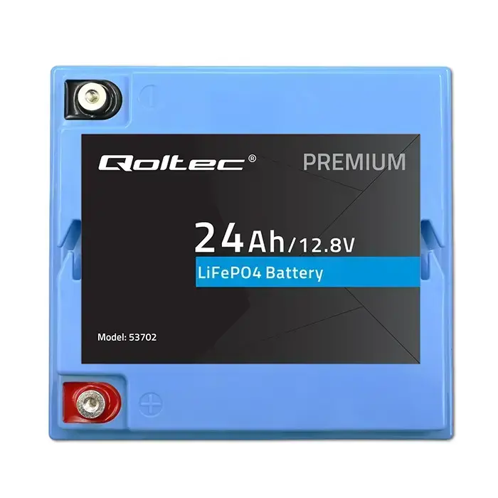 Qoltec LiFePO4 lithium iron phosphate battery | 12.8V | 24Ah | 307.2Wh | BMS Foto 8