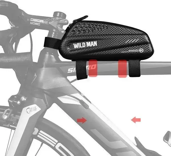 WILDMAN traveling bag for bike frame with zipper 1L EX black Photo 2