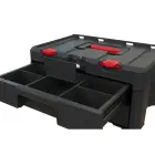 Instrumentu kaste ar 2 atvilktnēm Stack'N'Roll 2 Drawers 48,1x33,2x23,3cm Foto 4