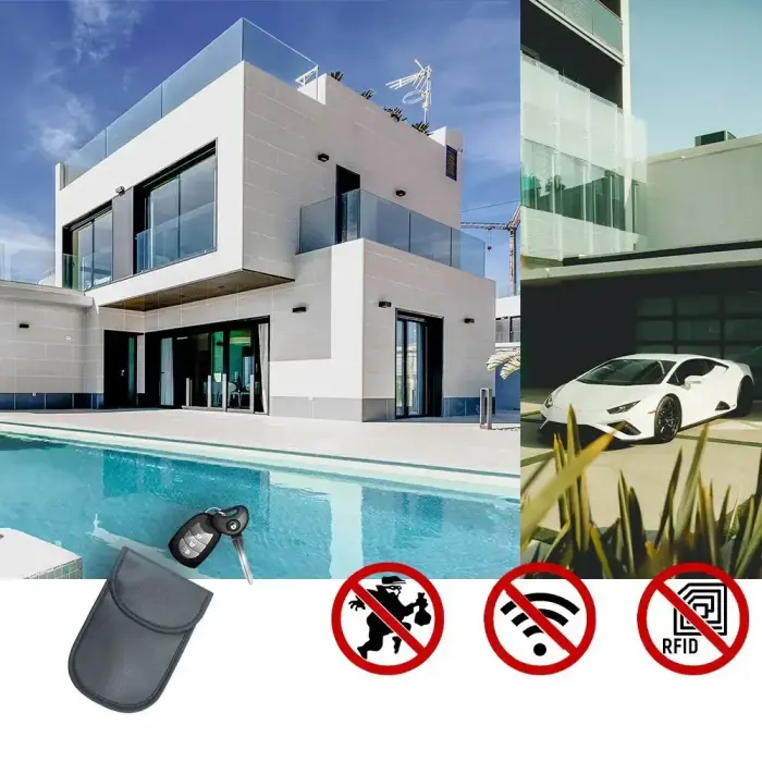 Anti-theft case for car keys blocking radio waves Keyless Faraday Box cover Faraday cage 14 cm with 10 cm black Фото 32